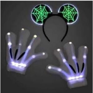 Mickey Mouse Light-Up Skeleton Costume Accessory Set for Adults, NWT